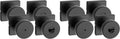 Kwikset Pismo Interior Privacy Door Knob with Lock, Door Handle for Bathroom and Bedroom, Matte Black Keyless Turn Lock Doorknob, with Microban Protection (Pack of 4)