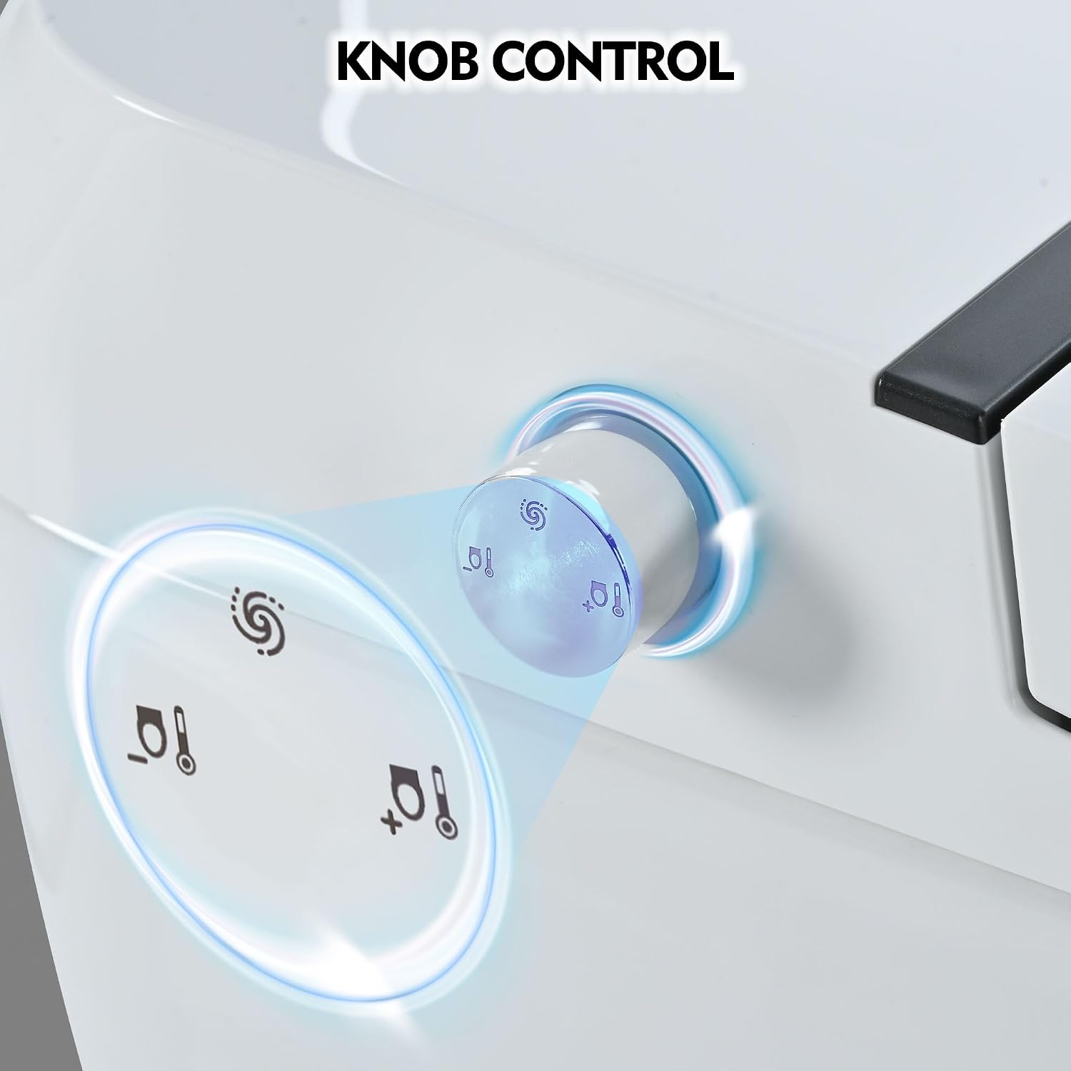 Heated Seat Smart Toilet without Bidet, Upmarket Compact Dual Flush Toilet 1,1.28 GPF, Tank less toilet with Adjustable Temp Heated Seat, Foot sensor Flush, White Night Light, Knob Control,Auto Flush