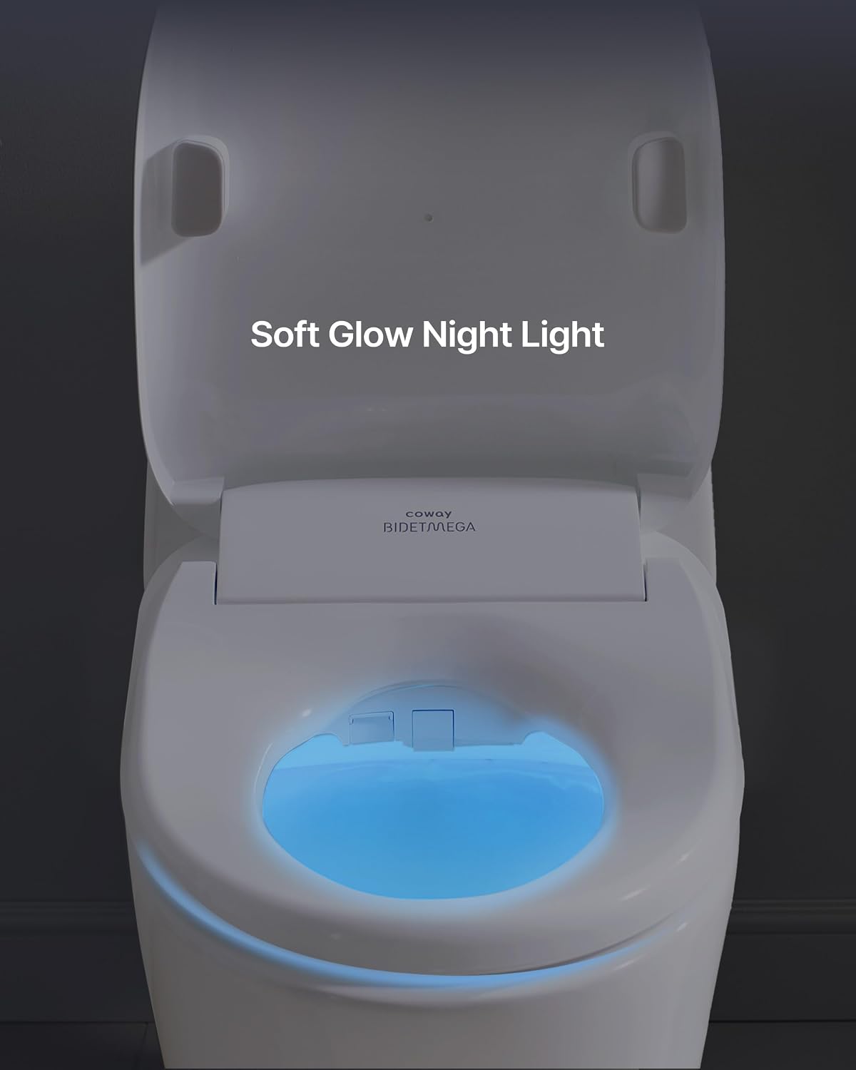 COWAY Bidetmega 400S Electronic Bidet Toilet Seat with Instantaneous Water Heating, Heated Seat and Dryer, Soft Close Lid, Stainless Nozzle, Self Cleaning, Remote Control, Elongated