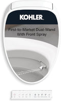 Kohler 38392-0 PureWash® E860 Elongated bidet toilet seat with remote control, White