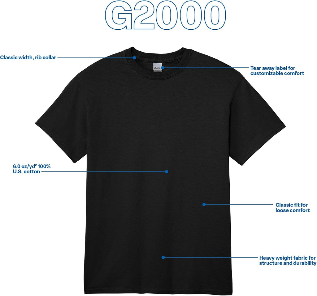Gildan Adult Ultra Cotton T-Shirt, Style G2000, Multipack