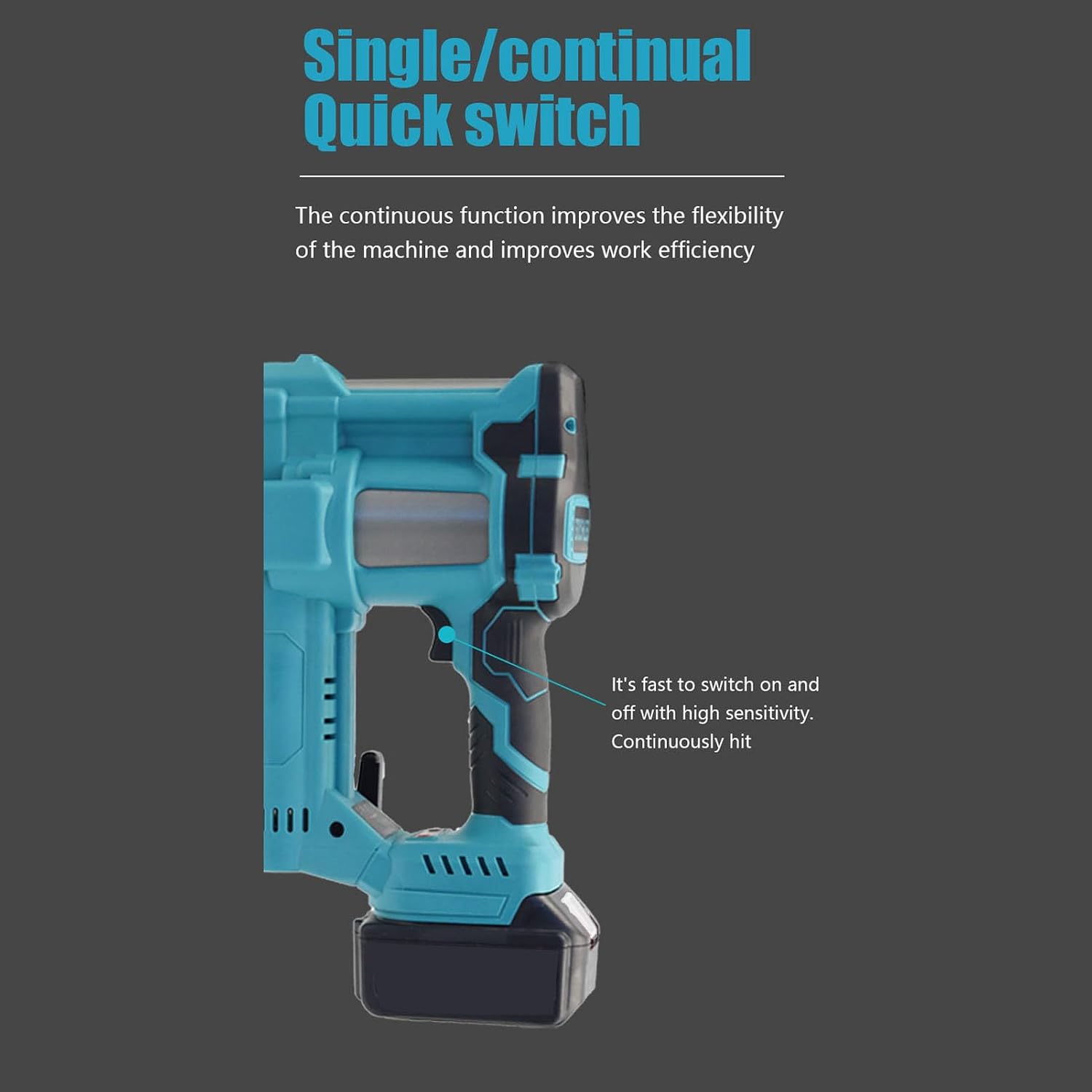 Zunate 18 Cordless Brad Nailer and Stapler, 2 in 1 Brushless Electric Nail Gun for Woodworking, Upholstery, Home Installation, Compatible with BL1815 BL1840 BL1860 Battery