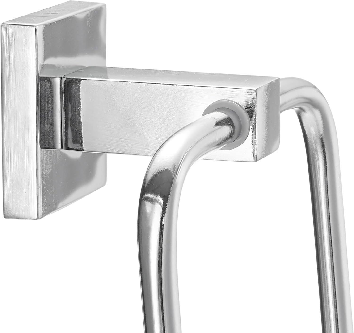 Globe Electric 59221 Finn 5-Piece All-in-One Bath Set, 3-Light Vanity, Bar, Towel Ring, Robe Hook, Toilet Paper Holder, Polished Chrome