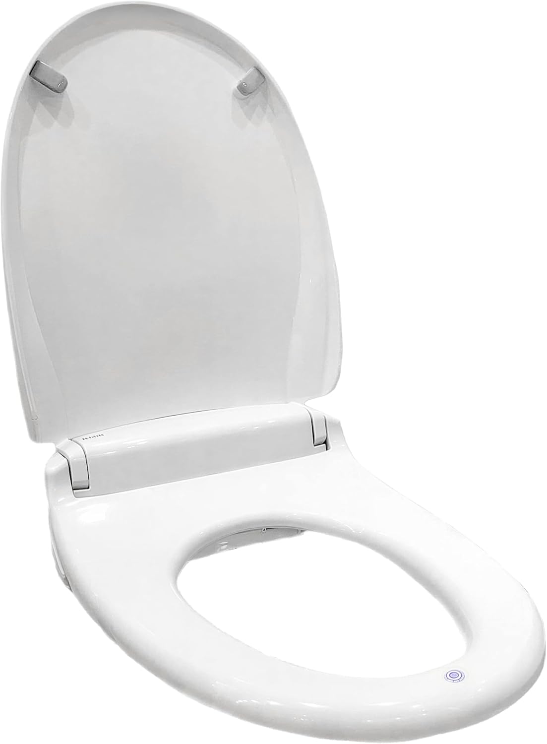 EuroLux Premium Bidet Toilet Seat, Electronic (no outlet required) Easy 1-Touch Operation. Retracting Dual Nozzle. Auto-UV Clean. LED Night Light. Soft Close with Lid. Sleek Design (Round)