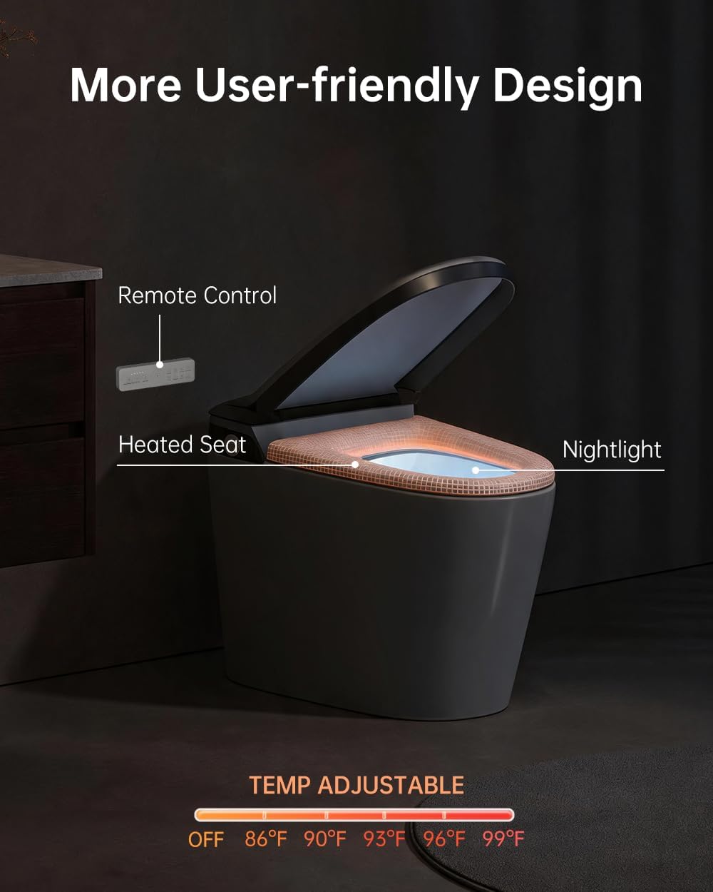 EPLO Smart Toilet Bidet with Auto Open Close,1000 Gram MaP Flush Score,Foam Dispenser, ADA Comfort Height, Moving Dryer,Auto Flush,Heated Seat,One Piece Elongated Toilet with Tank Built in U8MAX