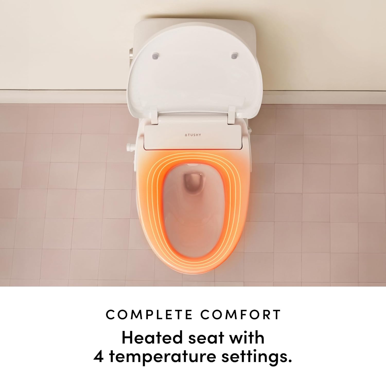 TUSHY Cloud+ Electric Bidet Toilet Seat w/Remote (Personal Settings Include: Instant Warm Water, Heated Seat & Air Dryer), Automatic Deodorizer, Night Light, Soft Close Seat & Lid (Elongated)
