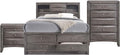 Picket House Furnishings Madison King 3 Piece Bedroom Set in Gray
