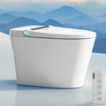 Smart Toilet, One Piece Toilet with Built-in Heated Bidet Seat, Auto Flush, Foot Sensing Flush, Built-in Tank & Pump-Assisted, Warm Water & Dryer, LED Display, Night Light, Manual Lid
