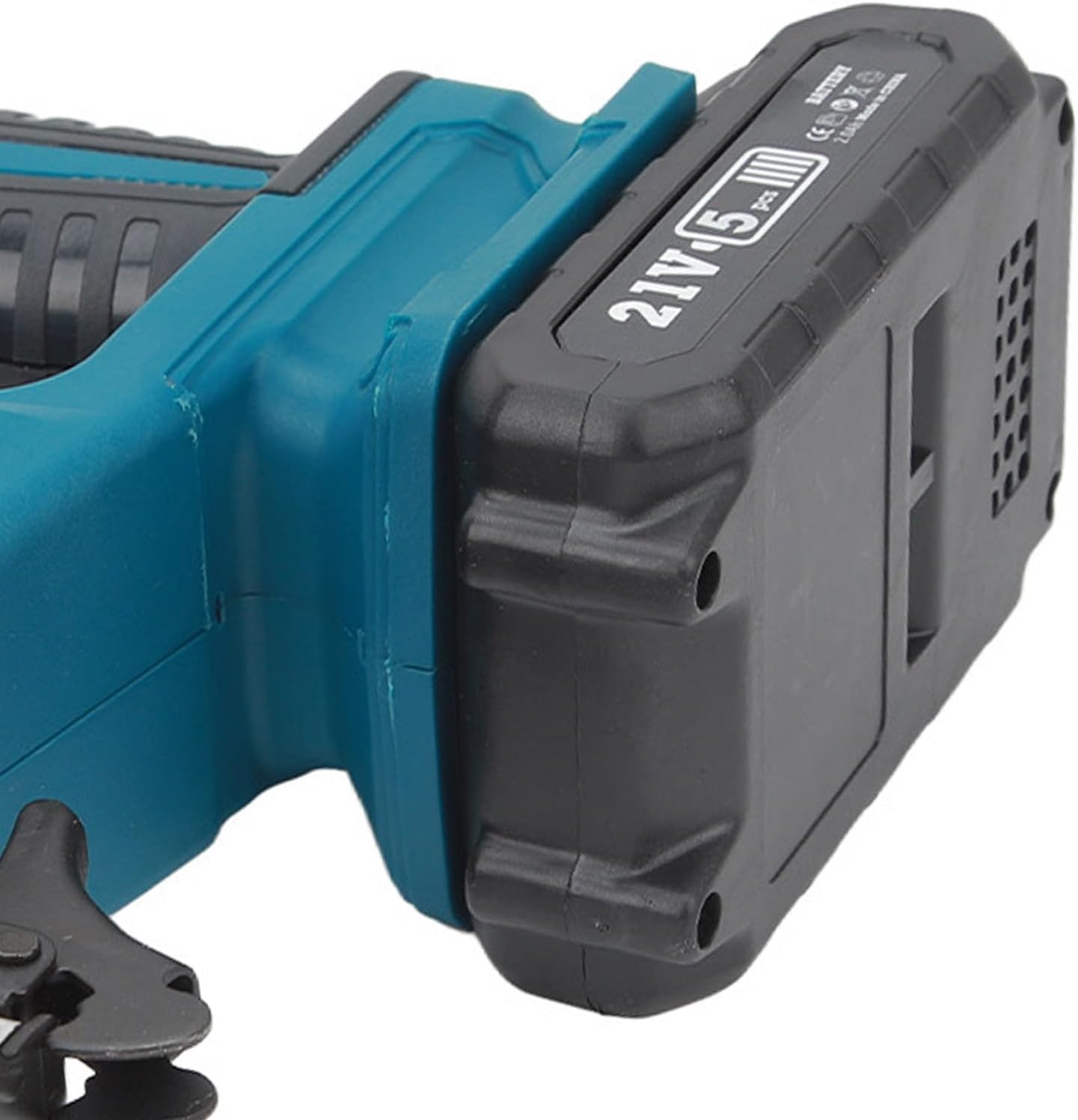 Yunseity Electric Brad Nailer, 100 Nail Capacity, Average 60, Maximum 100 Nails Minute, Lithium Battery x1 (2Ah, for Wood Inlay and Furniture Production, Wiring Boards and Baseboards (US