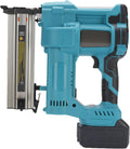 18V Brad Nailer Cordless, Battery Powered Electric Nail, Brushless Brad Nailer with 100PCS Nails, Straight and U Staple, for Woodworking, Home Carpentry
