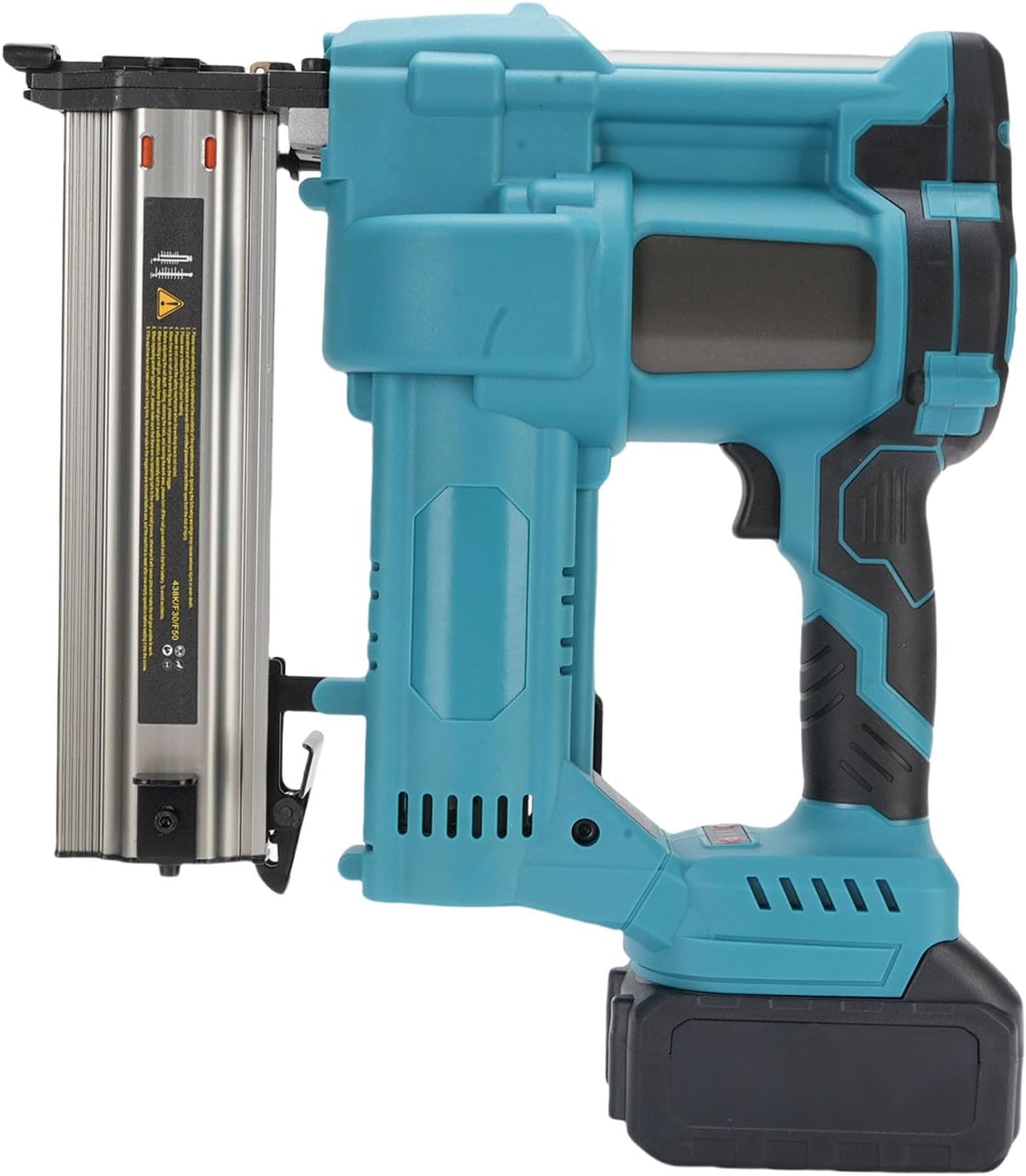 18V Brad Nailer Cordless, Battery Powered Electric Nail, Brushless Brad Nailer with 100PCS Nails, Straight and U Staple, for Woodworking, Home Carpentry
