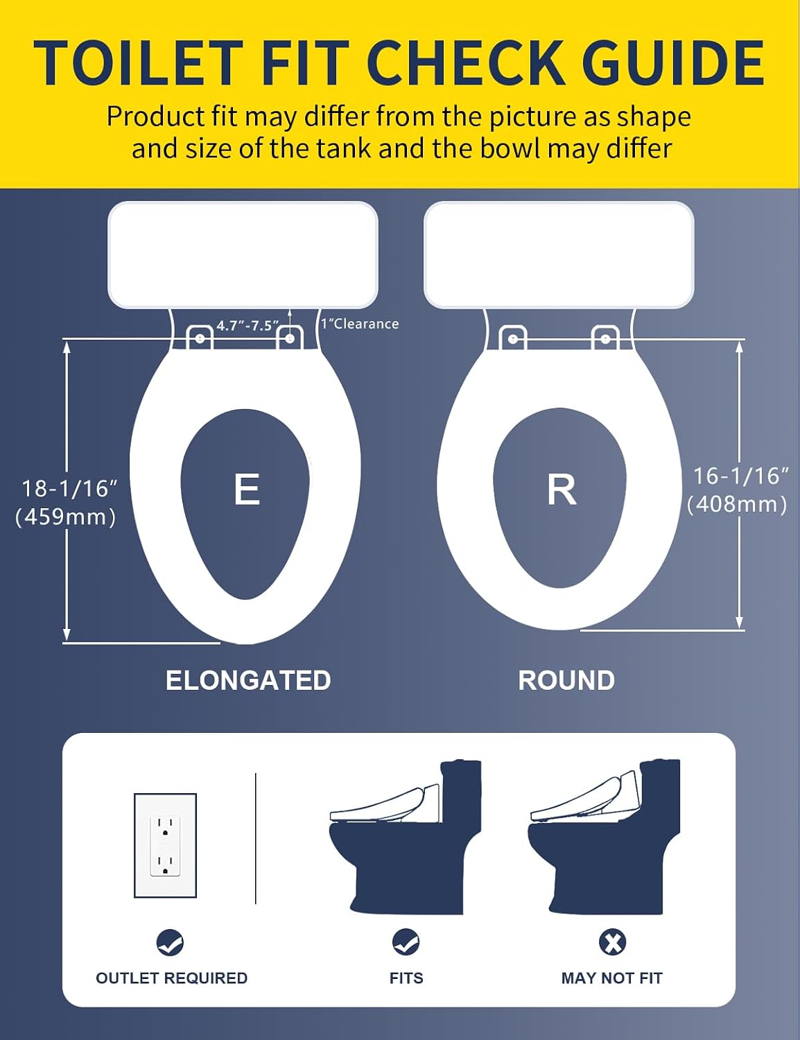 Heated Bidet Toilet Seat Elongated, Electric Smart Toilet Seat with Unlimited Warm Water, Warm Air Dryer, Remote Control, Vortex Wash, Night Light, Soft Close Lid, White
