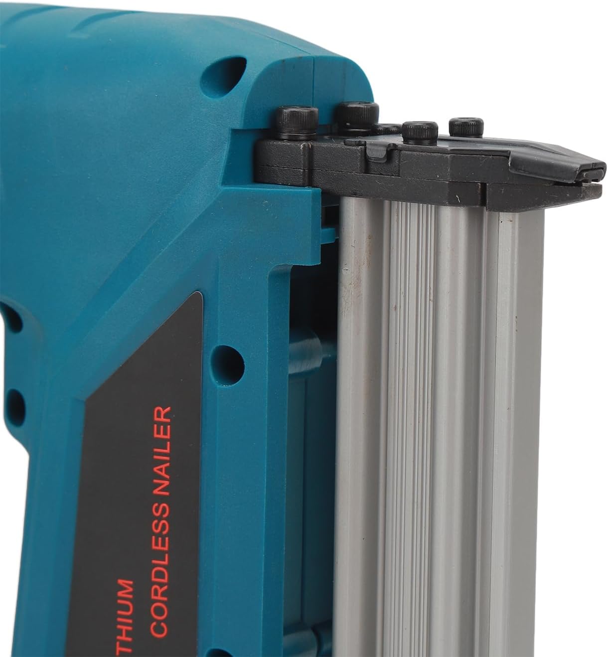 Lithium Cordless Nailer, Cordless Brad Nailer Complete Hard Oxidized Magazines for Woodworking (US Plug 100‑220V)