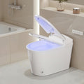 Luxury Smart Bidet Toilet with Tank, Foam Shield, Dual Auto Flush/Lid&Seat, Foot Sensor, UV-C light, Electric Modern One Piece Toilets for Bathroom with Siphon Dual Flush 0.8/1.2 GPF