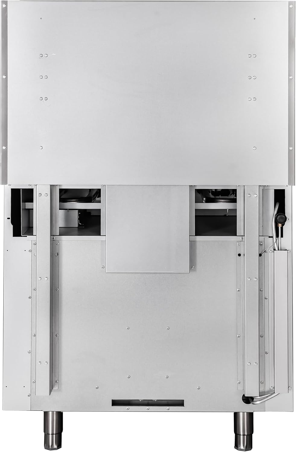 KoolMore 36 in. Commercial Natural Gas Oven with Full Griddle Top, Ceramic Coated Interior and Large Upper Shelf, 90000 BTU, CSA Listed in Stainless-Steel (KM-CRG36G-NG)