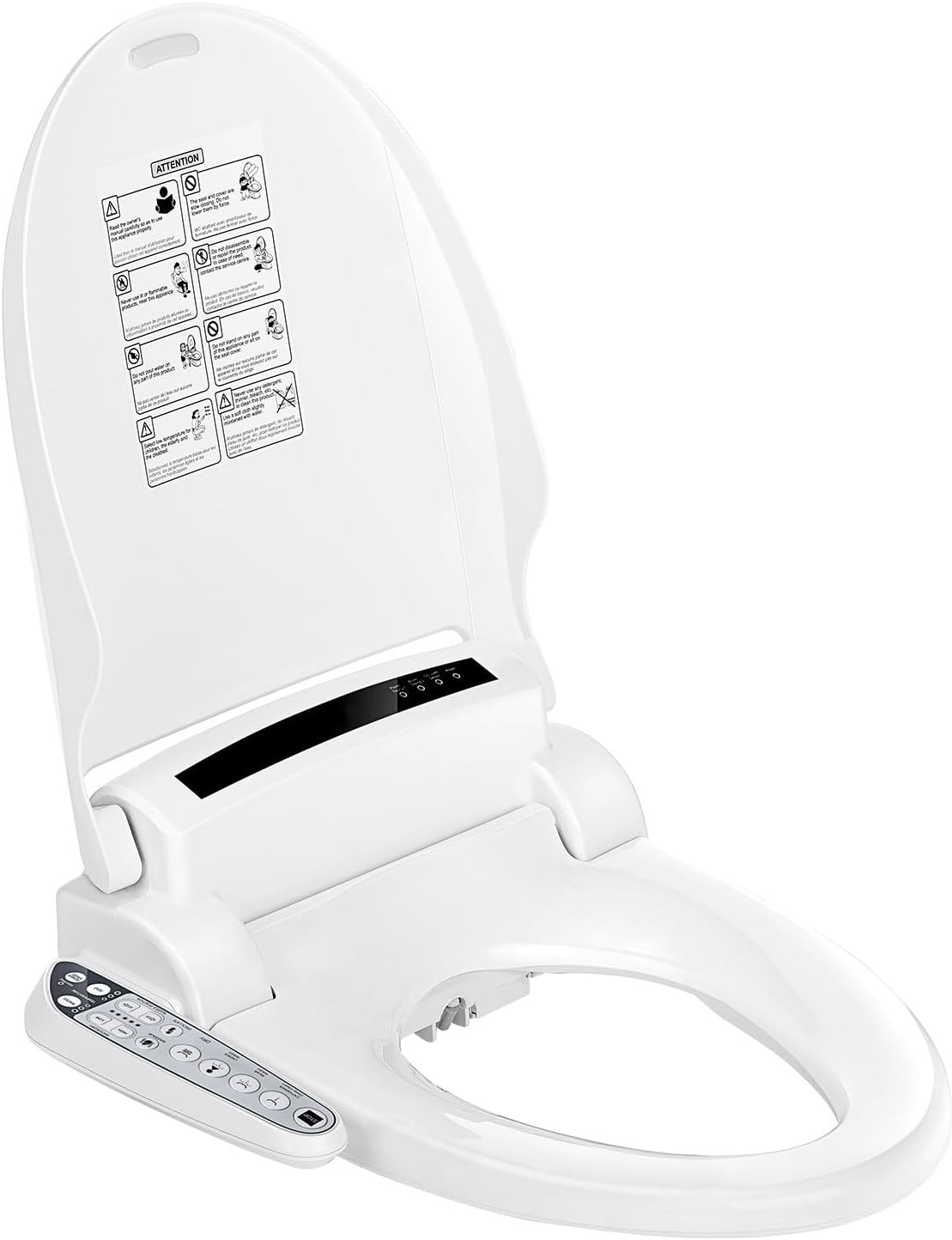 Empava Ultimate Advanced Electric Bidet Seats for Elongated Toilets in White Model 2020