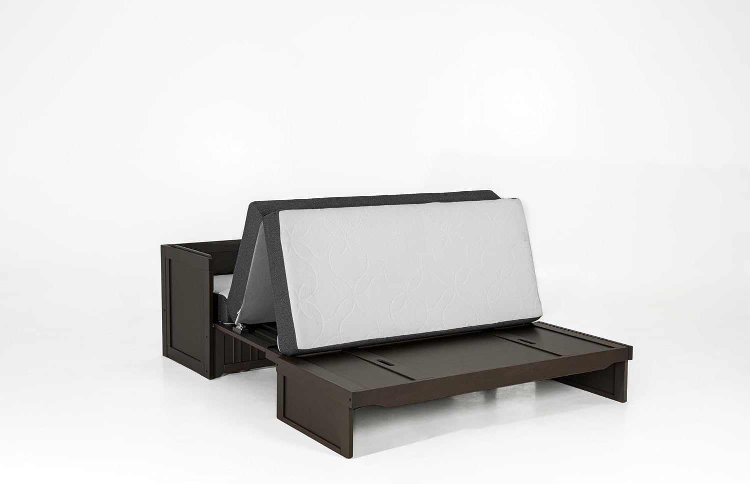 NIGHT & DAY Furniture Murphy Cube Cabinet Bed (Fluted Stonewash)