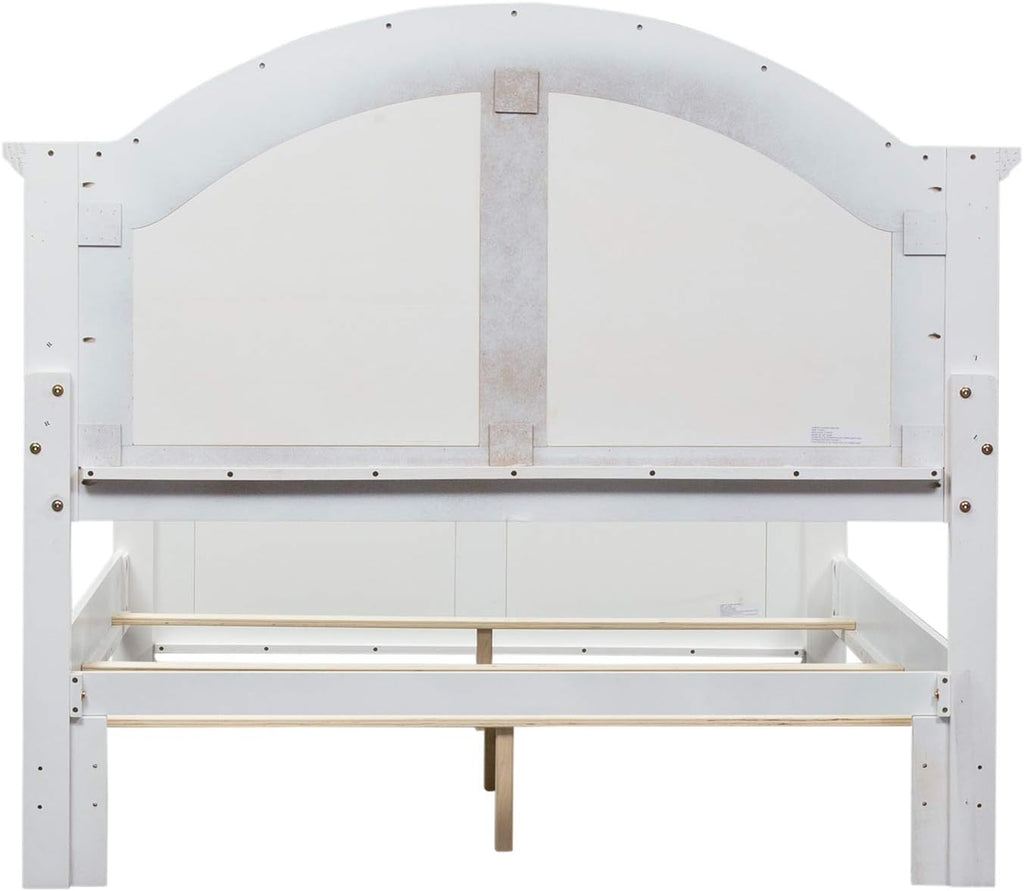 Liberty Furniture Industries Summer House I King Panel Bed, White, W82 x D88 x H60