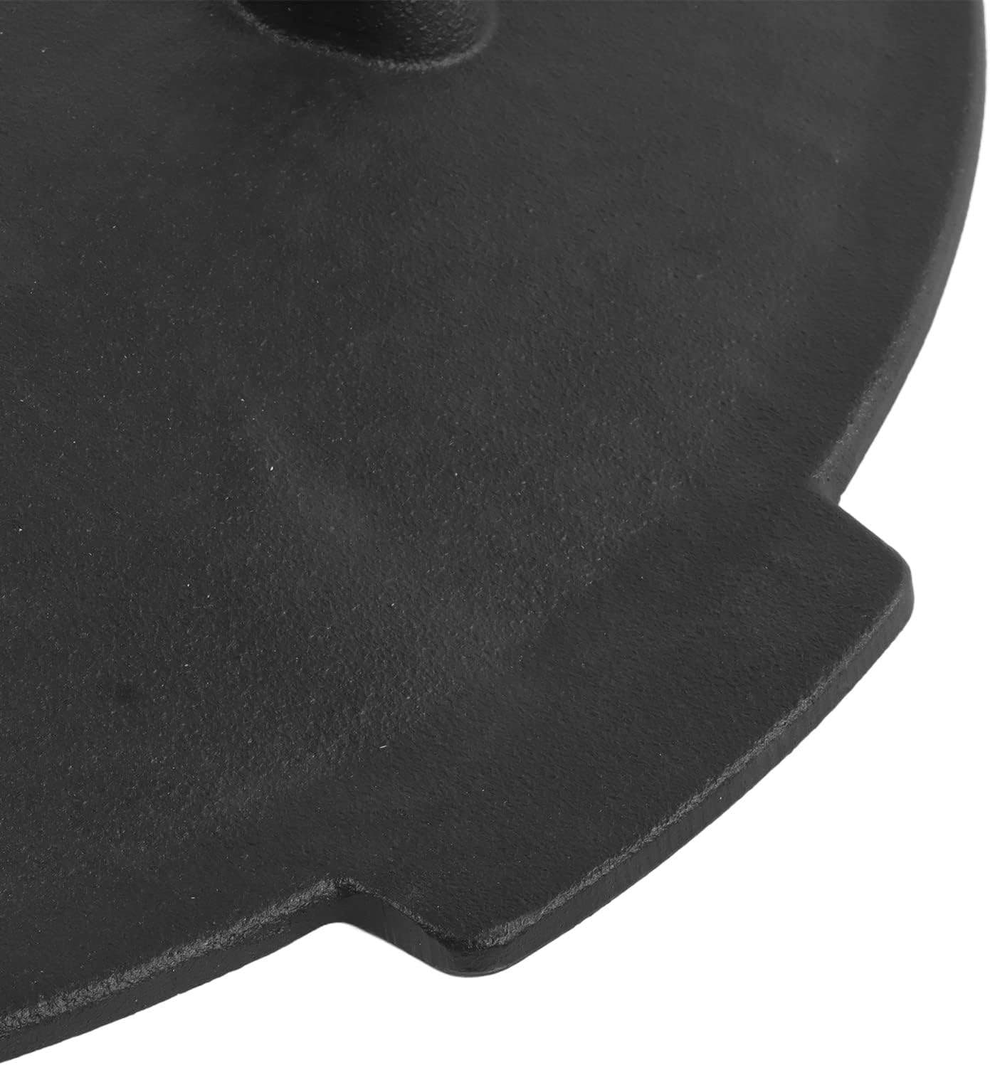 CAST IRON ROUND BBQ GRIDDLE HEAT GRILL PAN FOR INDOOR AND OUTDOOR BBQ PARTIES