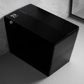 WinZo Square Smart Toilet for Bathroom with Built-in Tank, Remote Control, Intelligent Toilet with Auto Open/Close Lid, Auto Flush, Heated Bidet Seat, Warm Water and Dry,LED, Black