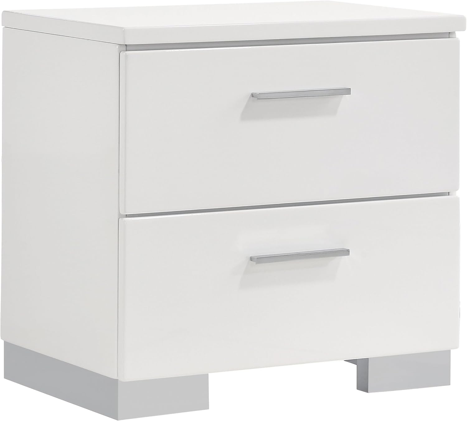 Coaster Home Furnishings Felicity 5-Piece California King Bedroom Set White High Gloss 203511KW-S5