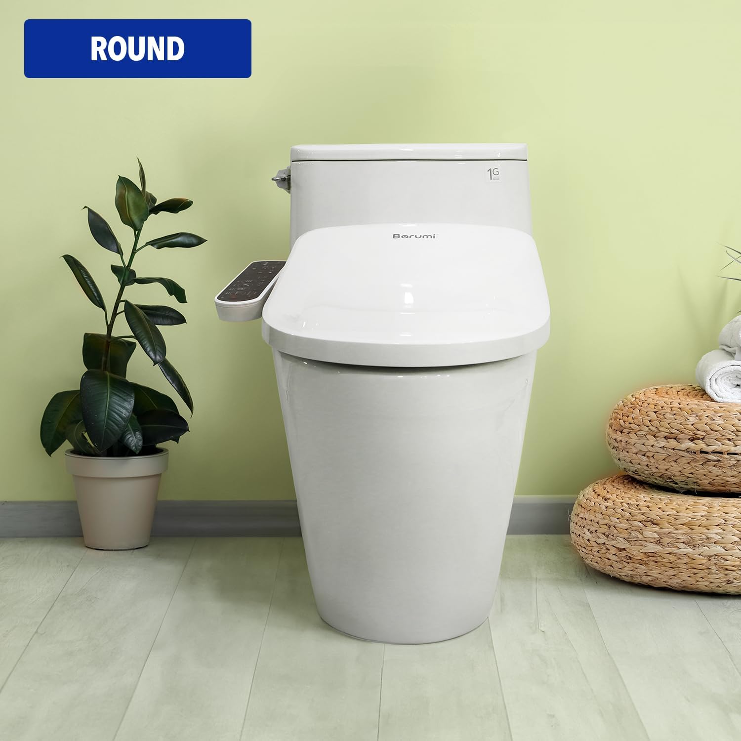 Barumi Bidet [BM-4001], Electric Bidet Toilet Seat, Heated Seat, Warm Water, Position Control, Eco-Mode, Self Cleaning