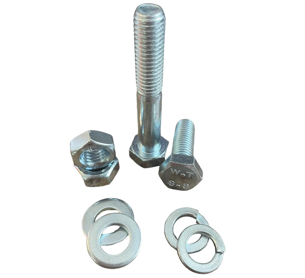 M&M Fasteners 2,540-Piece Metric Class 8.8 Hex Cap Screw Bolt Nut & Washer Assortment Kit - M6, M8, M10, M12, M14