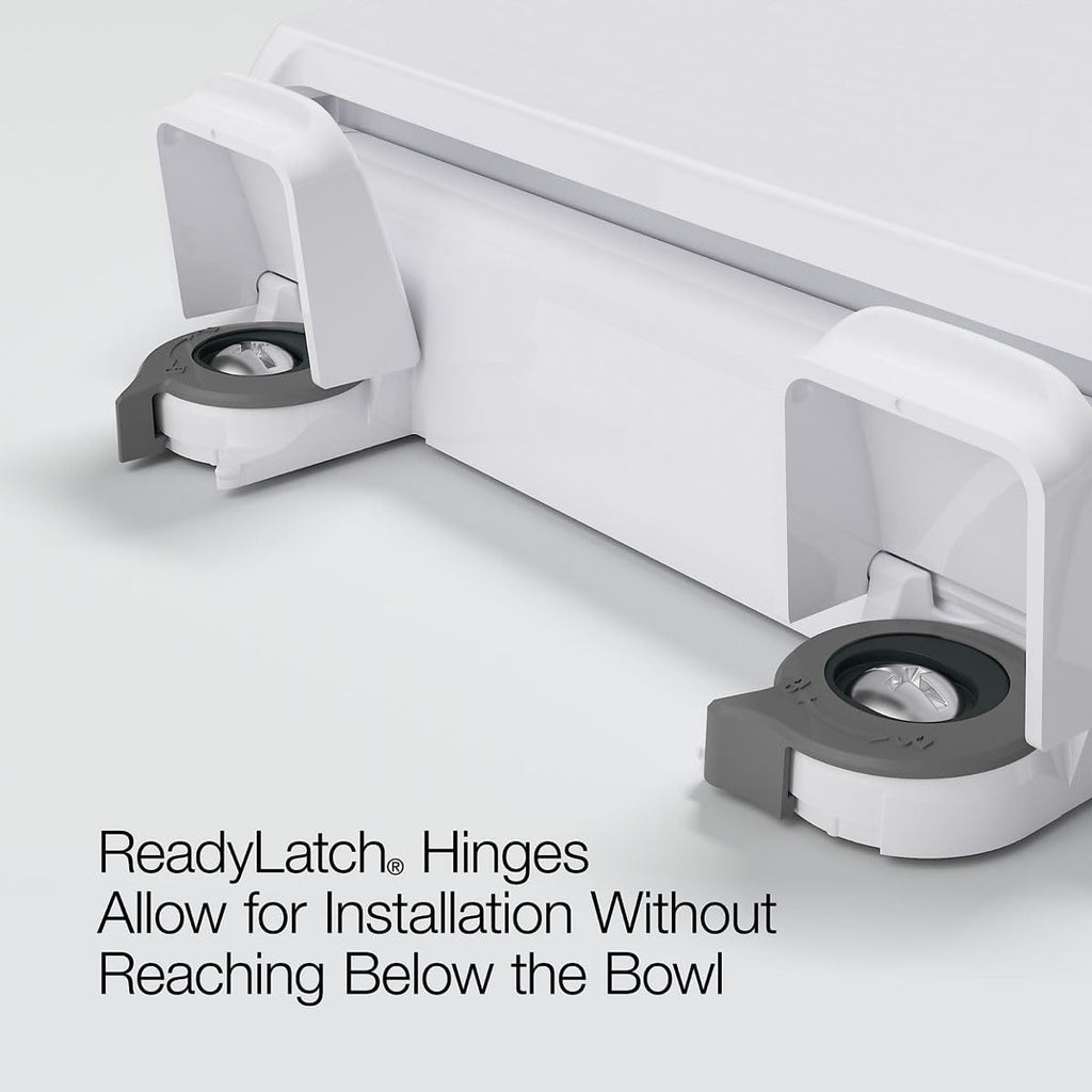 Kohler K-28005-96 Drift ReadyLatch Quiet Close Round Toilet Seat, Biscuit (Pack of 2)