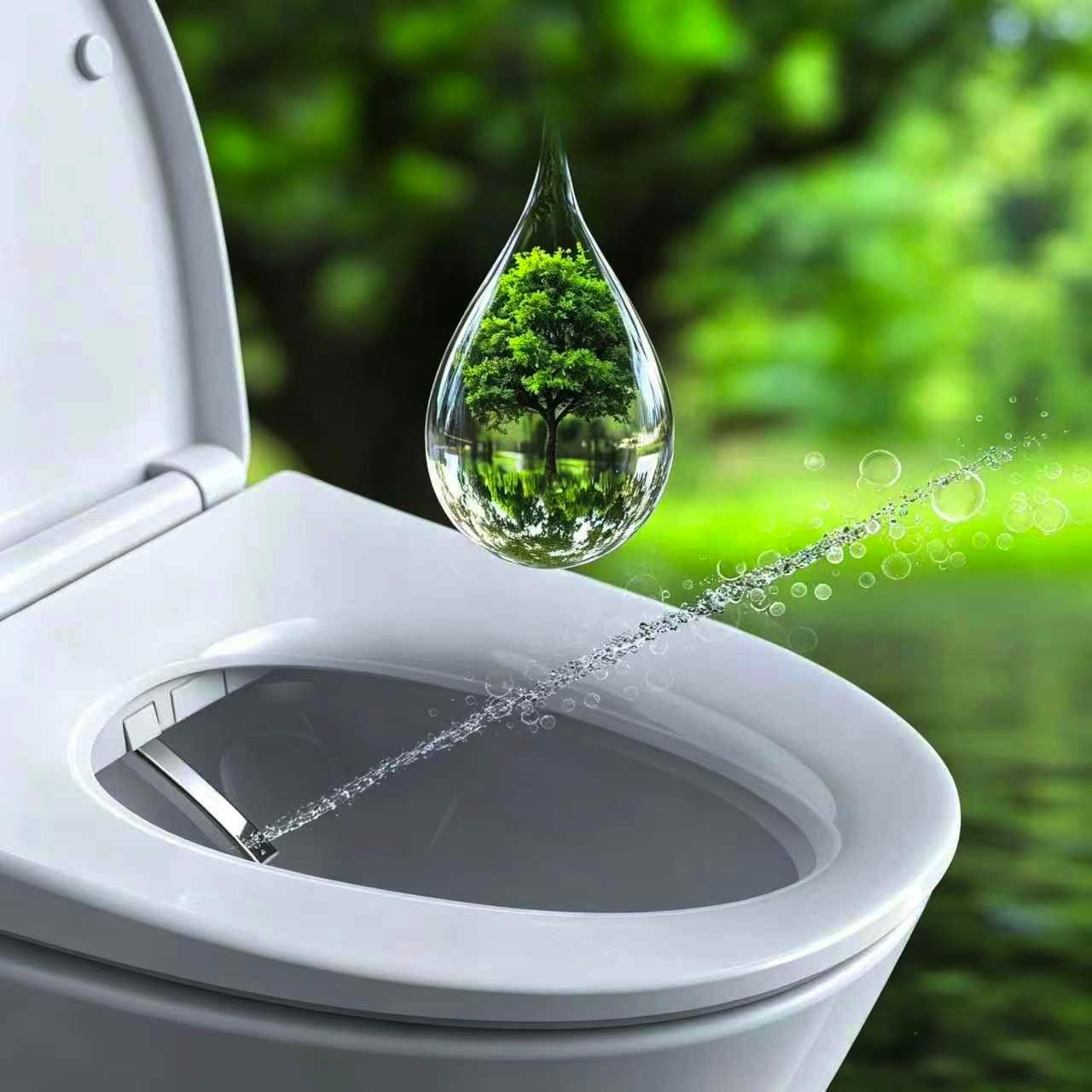 R&T V3200 Elongated Bidet Toilet Seat with Heated Seat, Instant Warm Water & Air Dry, LED Nightlight, Deodorizer - Electric Bidets with Adjustable Water Pressure, Stainless Steel Nozzle