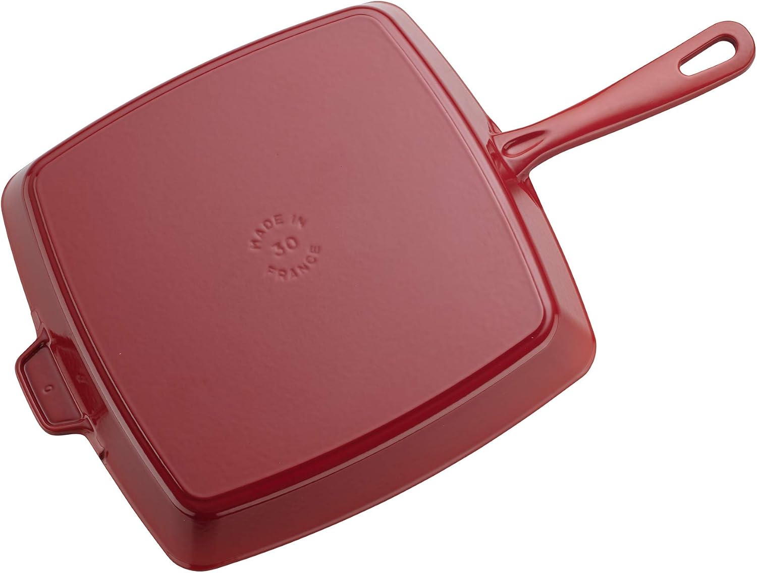STAUB Cast Iron 12-inch Square Grill Pan - Cherry