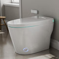Smart Toilet with Bidet Built In ADA Height 17.7', One Piece Tankless Bidet Toilet with Auto Open Close, Foam Shield, Voice Control Modern Elongated Toilet with Heated Seat, Warm Water & Dryer