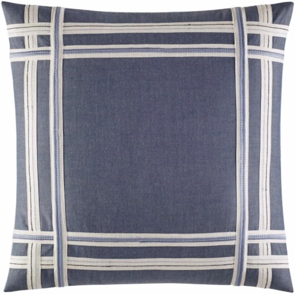 Nautica - King Comforter Set, Soft Yarn-Dyed Cotton Bedding, Medium Weight for Year Round Use, 3 Piece Bed Set with Matching Pillowcases (Fairwater Blue)