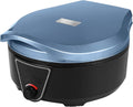 Electric Frying Pan, Electric Griddles, Pizza Maker Machine for Indoor Grill, for Pancakes, Cookies, Burgers(Blue)