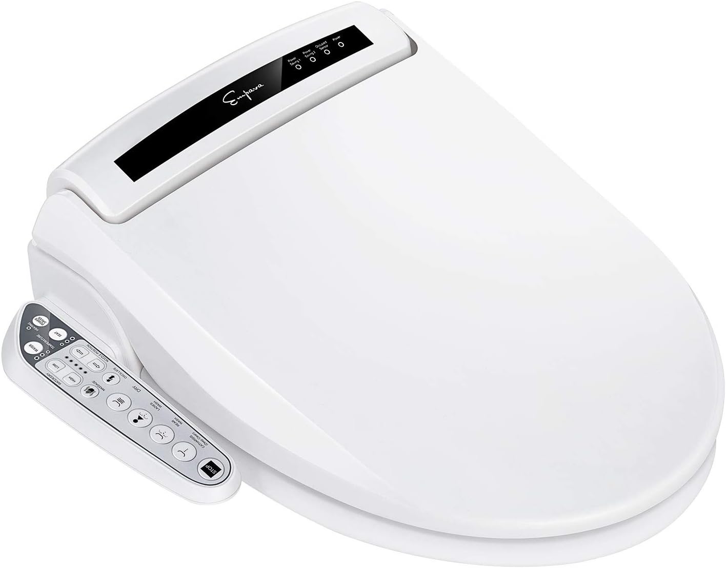 Empava Ultimate Advanced Electric Bidet Seats for Elongated Toilets in White Model 2020
