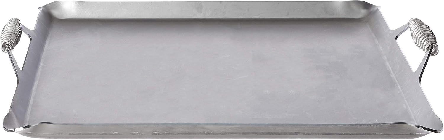 Rocky Mountain Cookware Master Chef 7 Gauge Steel Griddle, 24' x 24', Metal