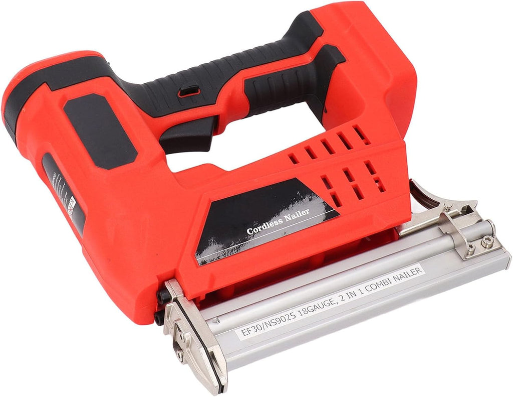 Cordless Brad Nailer 2 In 1 Multifunctional Battery Powered Nail Gun With Storage Box For Woodworking Upholstery Installation Flooring