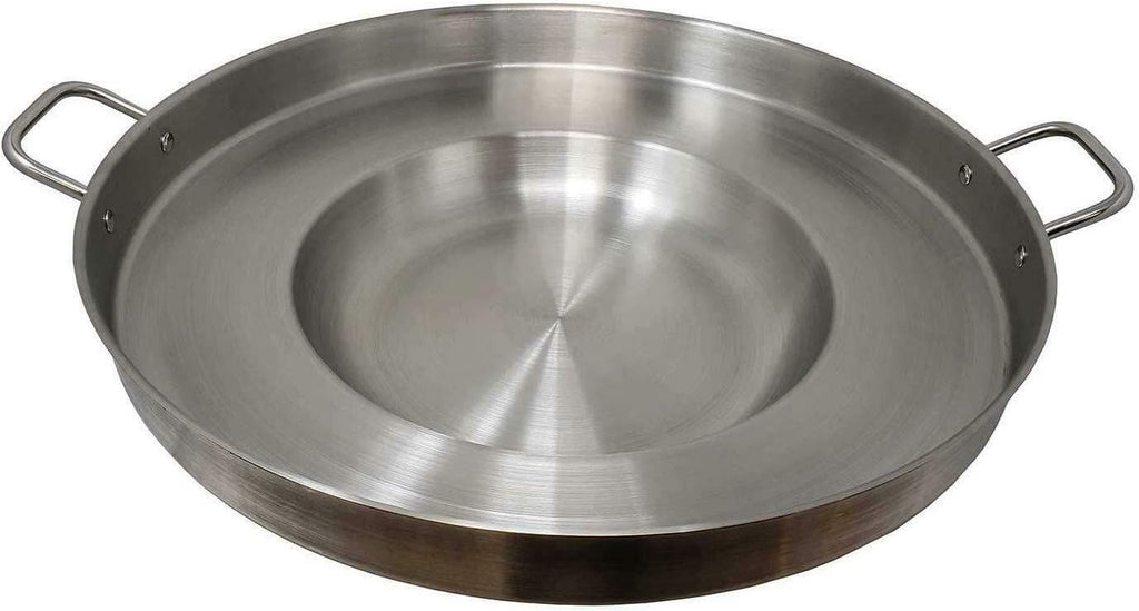 22 Inch Large Mexican Style Concave Comal Griddle Outdoor Cooking Disc Wok Stainless Steel Set Propane Gas Burner Stove and Heavy Duty Metal Stand Tacos Grilling or Stir Fry