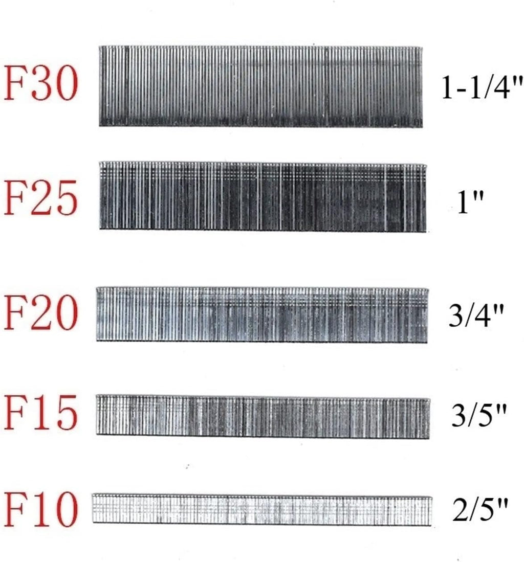 80,000pcs Brad Nails Nail Gun Nails Finishing Nails Small Nails 18 Gauge Brad Nails for Molding Cabinetry Building Assembly, 2/5', 3/5', 3/4', 1', 1-1/4' for Choice (Size : 2/5')