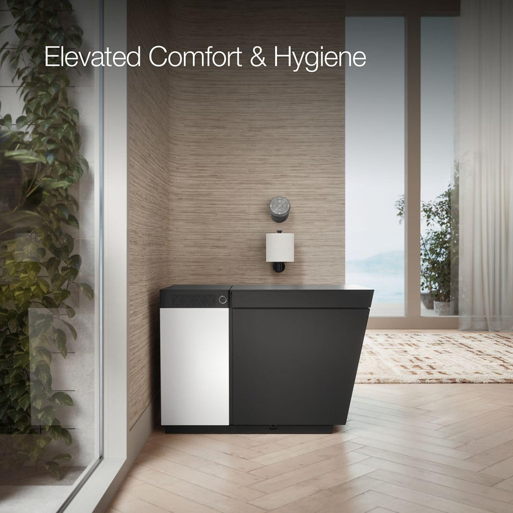 KOHLER K-30754-PA-HB1 NUMI® 2.0 Comfort Height® Smart Toilet With Bidet Built In, Bidet Toilet Seat, Dual Flush, Quiet Close, Hands-Free Opening, Honed Black