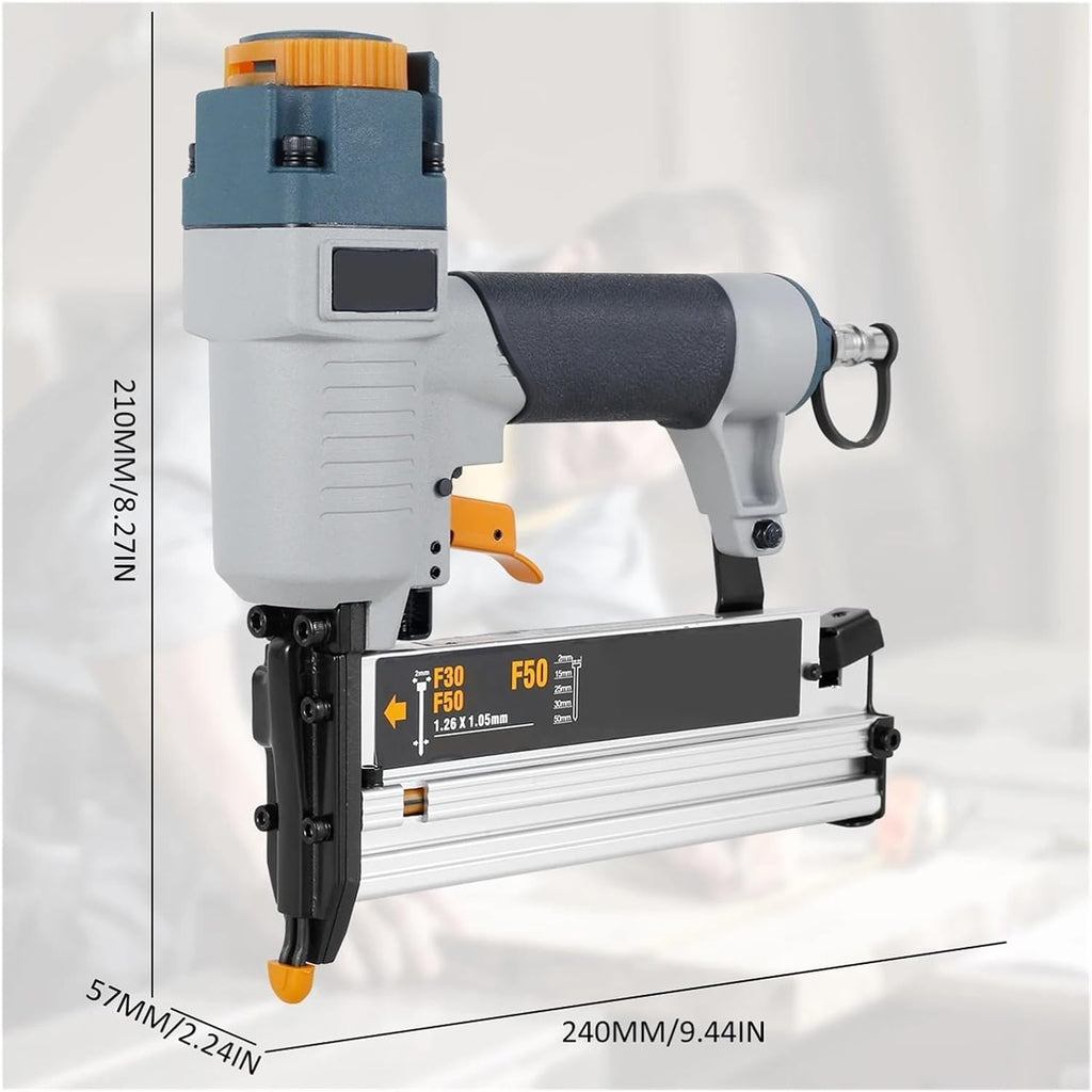 Pneumatic Nailer, Air Nailer Carpenter Pneumatic Nail Tool T50 F50 440K Air Brads Nailer Nail Depth Adjustment Ergonomic And Lightweight,for Carpentry
