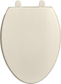 American Standard 5024A65G.222 Transitional Slow-Close & Easy Lift-Off Elongated Toilet Seat Soft Close, Linen