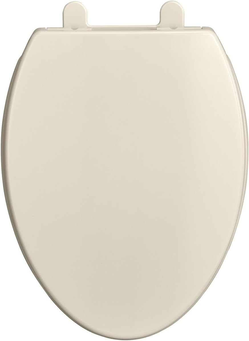 American Standard 5024A65G.222 Transitional Slow-Close & Easy Lift-Off Elongated Toilet Seat Soft Close, Linen