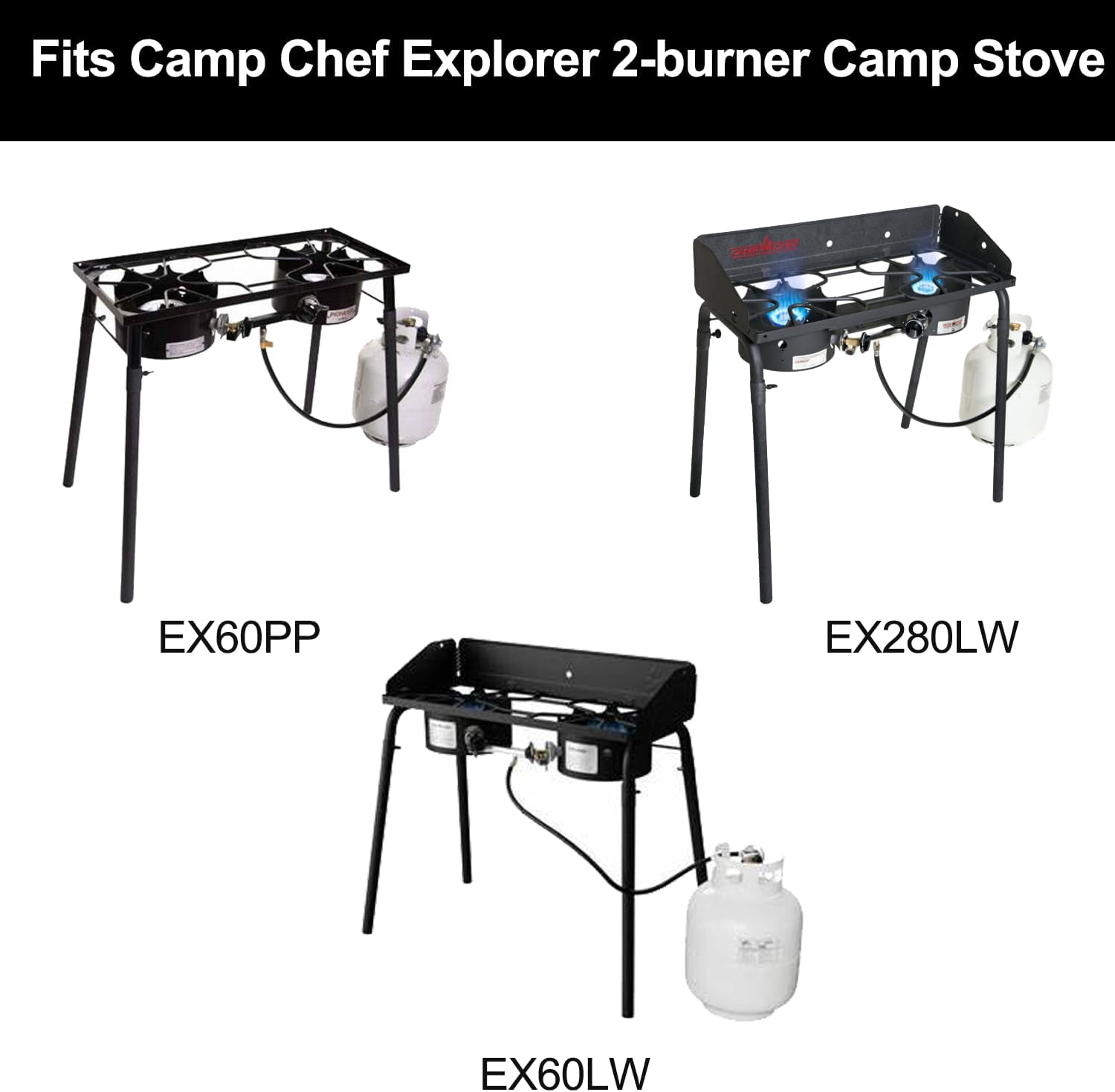 14' x 32' Fry Griddle Heavy-duty Steel Cooking Griddle Compatible with Camp Chef Griddle Stoves EX60LW, EX60P, EX60PP, EX60P, EX60B, EX280LW for Camp Chef Explorer 2-burner Camp Stove