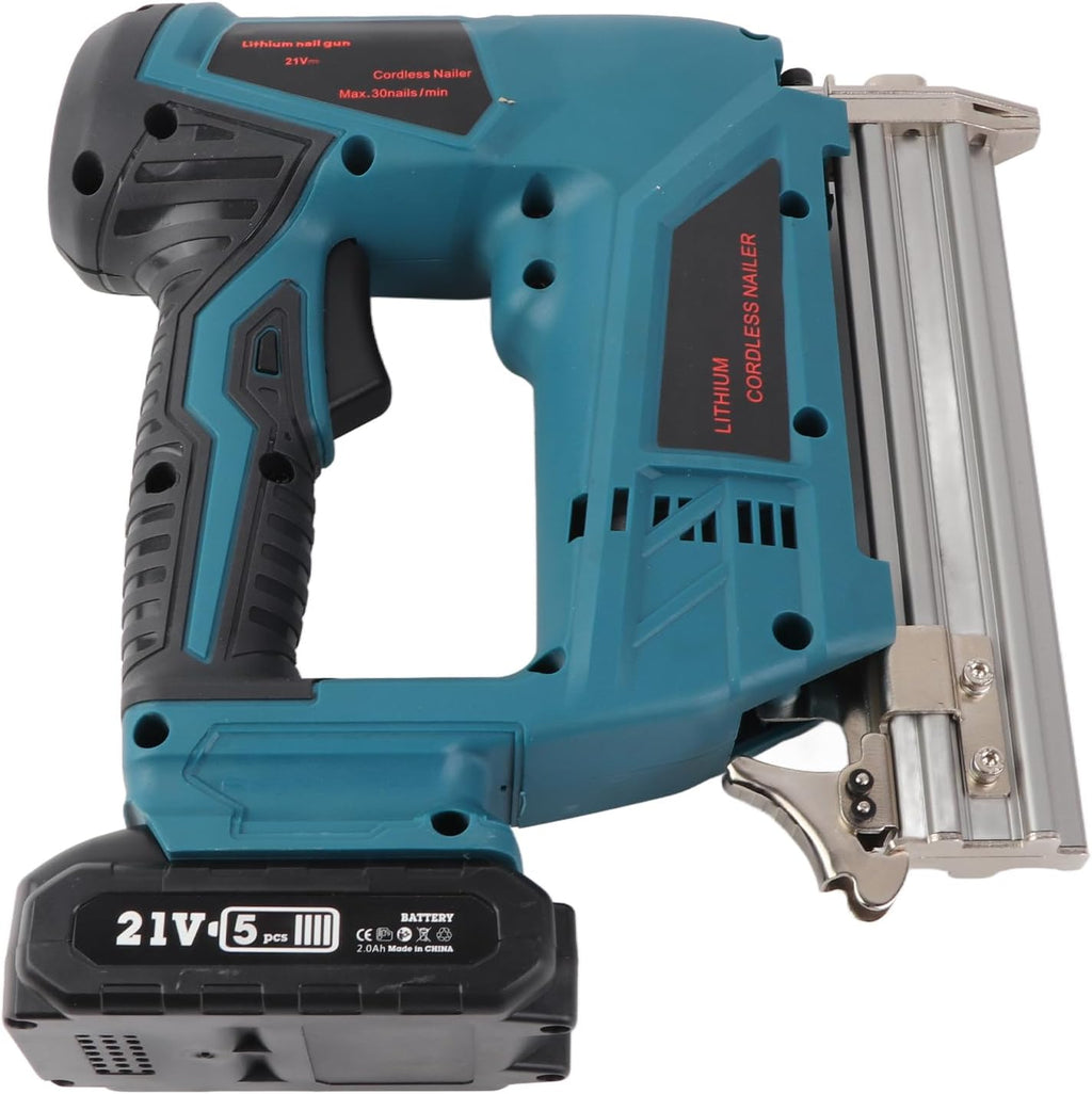 ciciglow Cordless Nail Durable Electric Brad Nailer for Woodworking Furniture Decoration, Portable Staple for F10 F15 F20 F25 F30 422J Nails
