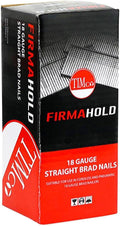 TimCo BSS1838 FirmaHold Collated Brad Nails - 18 Gauge 18 x 38 - Straight - Stainless Steel - Box of 5000, Black