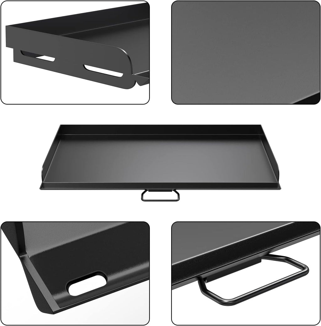 AJinTeby Fry Griddle for Camp Stove Griddle, 16 x 38 inch Flat Top Cooking Griddle for Camp Chef 3 Burner Griddle, BBQ Camping Grills Flat Top Plate, Outdoor BBQ Camping Grills Accessories