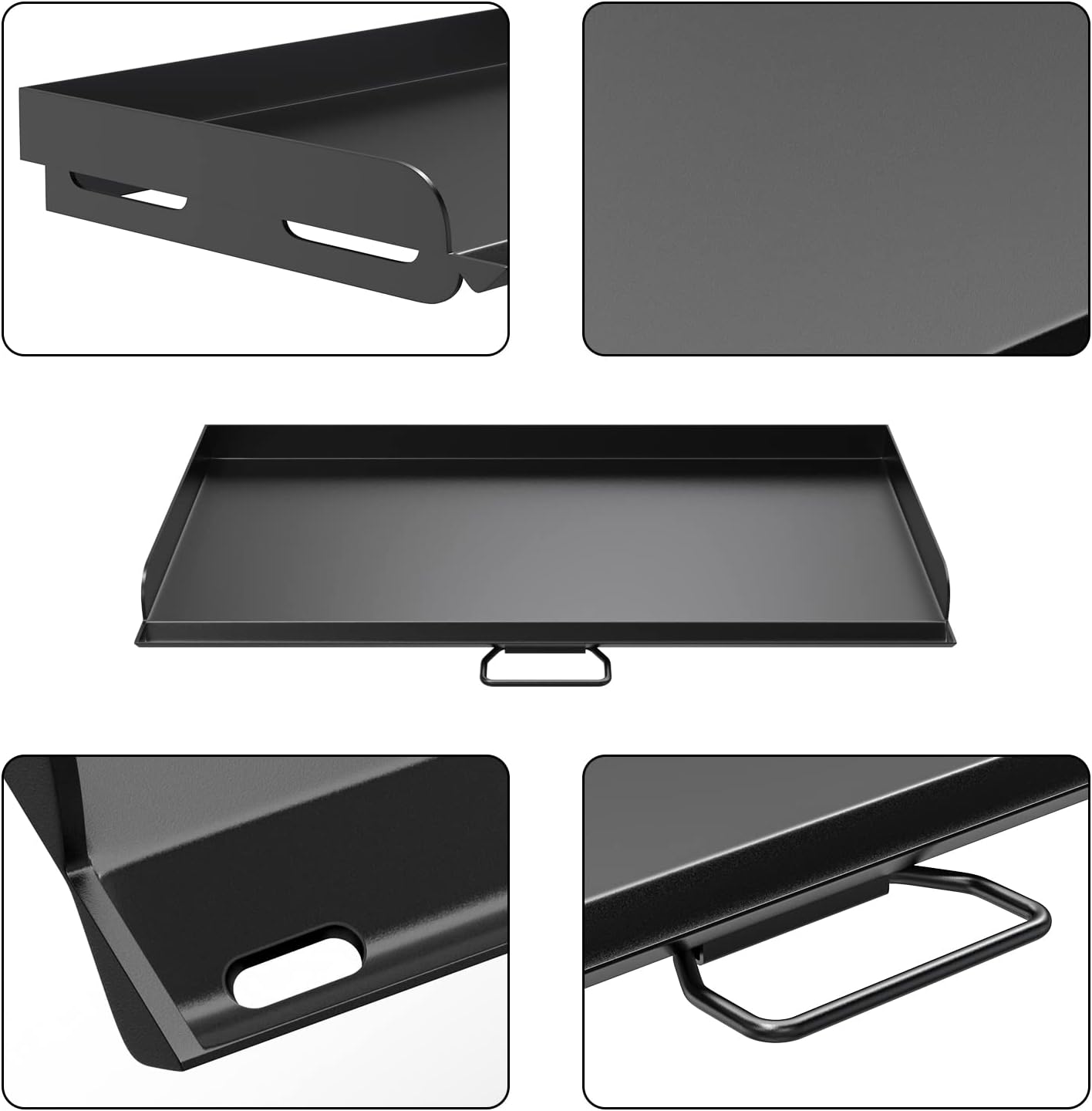 AJinTeby Fry Griddle for Camp Stove Griddle, 16 x 38 inch Flat Top Cooking Griddle for Camp Chef 3 Burner Griddle, BBQ Camping Grills Flat Top Plate, Outdoor BBQ Camping Grills Accessories