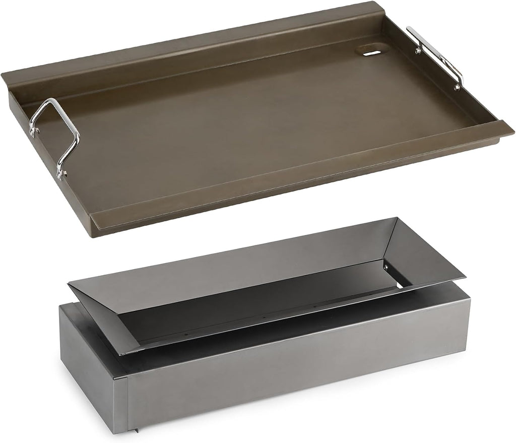 Stanbroil Griddle Insert with Heat Manifold Kit, Flat Top Griddle Accessory for Masterbuilt Gravity Series 800 Grill and Smoker MB20040122 MB20040221
