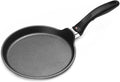 Swiss Diamond 10.25' Crepe Pan HD Nonstick Diamond Coated Aluminum Crepe Pan Dishwasher Safe and Oven Safe, Grey