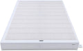 Amazon Basics Smart Box Spring Bed Base, 5-Inch Low Profile Height Mattress Foundation, Sturdy Durable Steel Support, Tool-Free Easy Assembly, Queen, 79' x 59.5' x 5', White